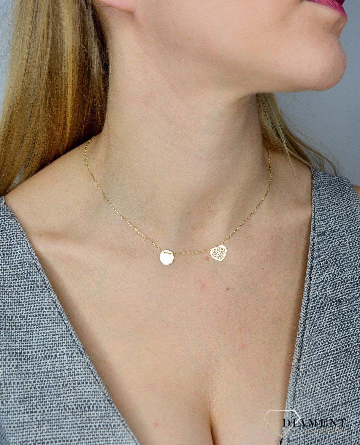 Naszyjnik złoty próby 585 celebrytka NA 1297.jpg